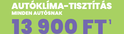 10% kedvezmény autóklíma tisztításra