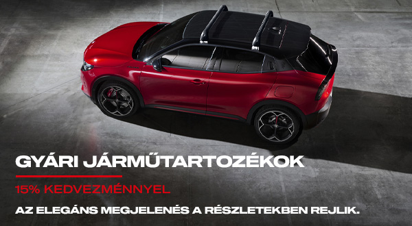GYÁRI JÁRMŰTARTOZÉKOK 15% KEDVEZMÉNNYEL